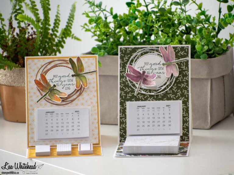 Sneak peek of the Dragonfly Garden Bundle & getting ready to welcome 2021-Desktop Calendar
