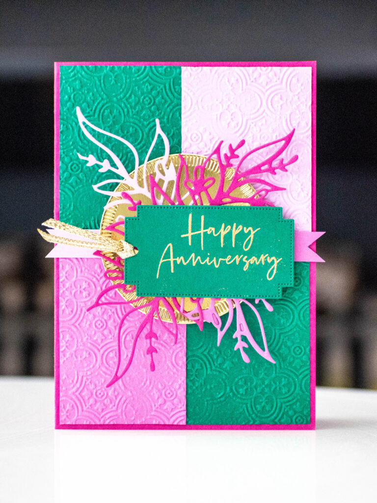 Anniversary card just add ink