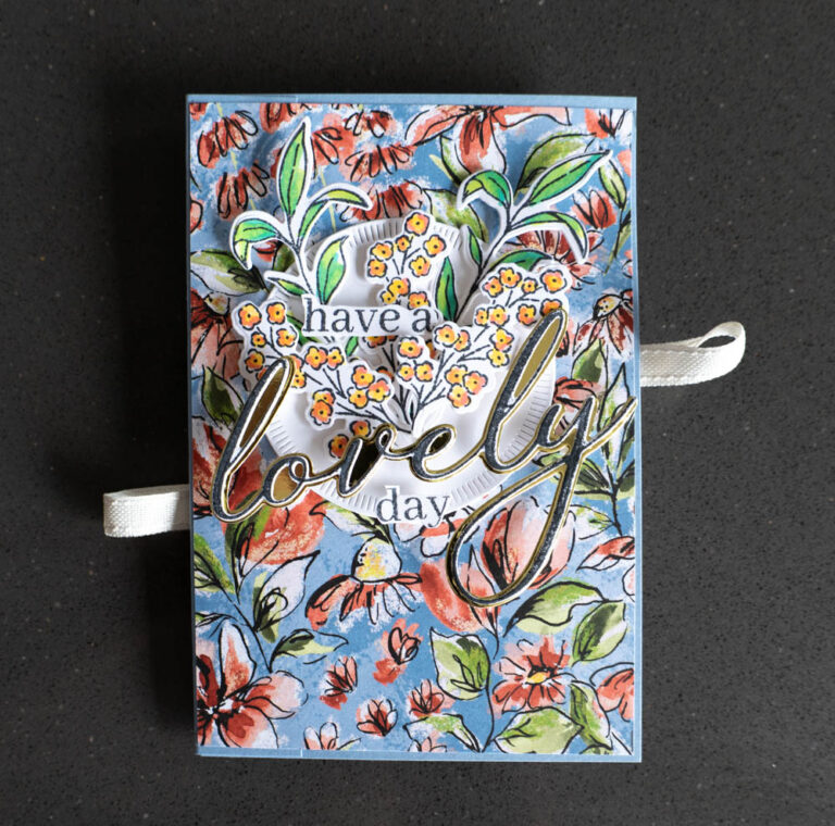 a beautiful and interactive card design that really stands out!