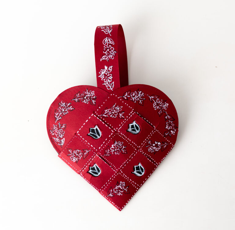 Woven Heart Gift Bag